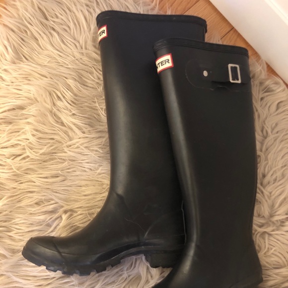 Hunter Shoes - Hunter Rainboots - Black